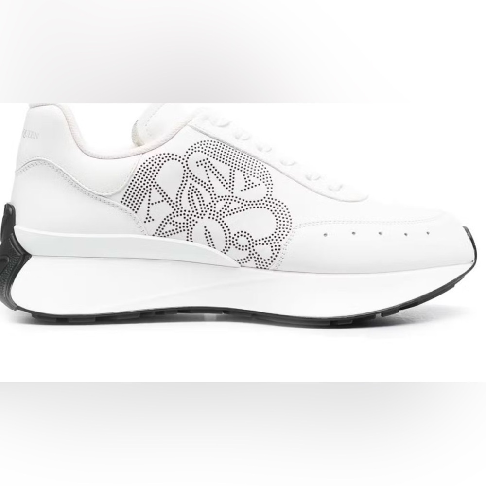 Alexander McQueen White and Black Sneakers